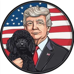 The Maga Dog token logo