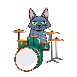 Drummer Cat token logo