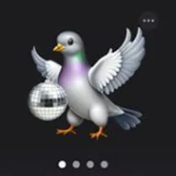 Disco Ball Pigeon token logo