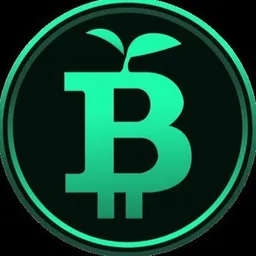 Green Bitcoin token logo