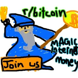 Bitcoin Wizard Mascot token logo