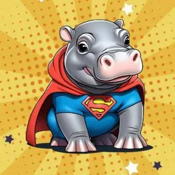 The Super Baby Hippo token logo