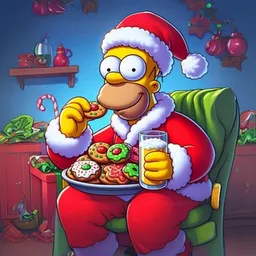 Santa Homer token logo