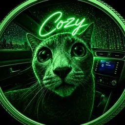 Green cat 