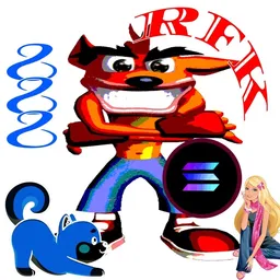 BarbieCrashBandicootRFK888Inu token logo