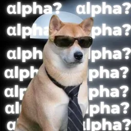 αlpha dog token logo