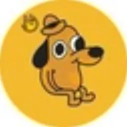 THIS IS FINE DOG token logo