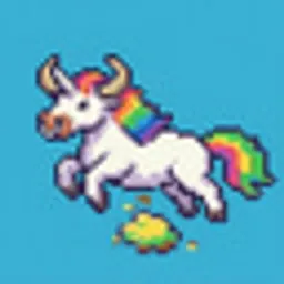 Farting Unicorn Bull logo