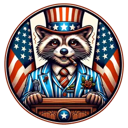 Raccoon Patriot token logo