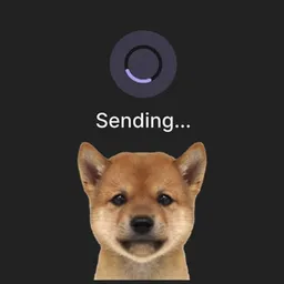 sending dog token logo