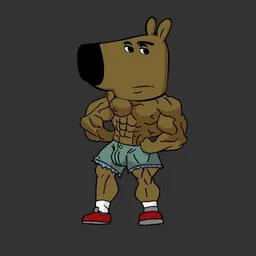Just a tough guy logo