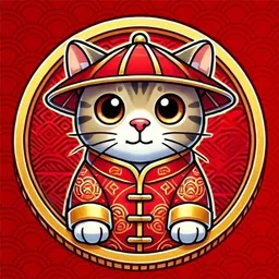 Chinese Cate token logo