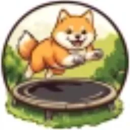 Oscar the Trampoline Shiba token logo