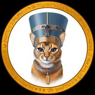 Nefertiti Cat token logo