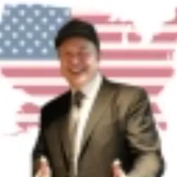 ELON MUSK WEARS BLACK MAGA HAT token logo