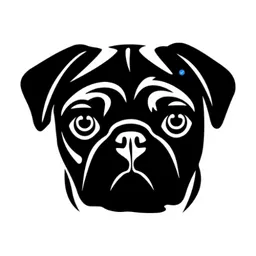 BLACK PUG token logo