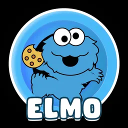 Based Elmo token logo