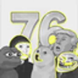The Official 76 coin logo
